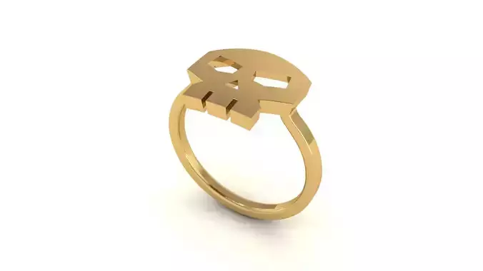 skull gold ring
