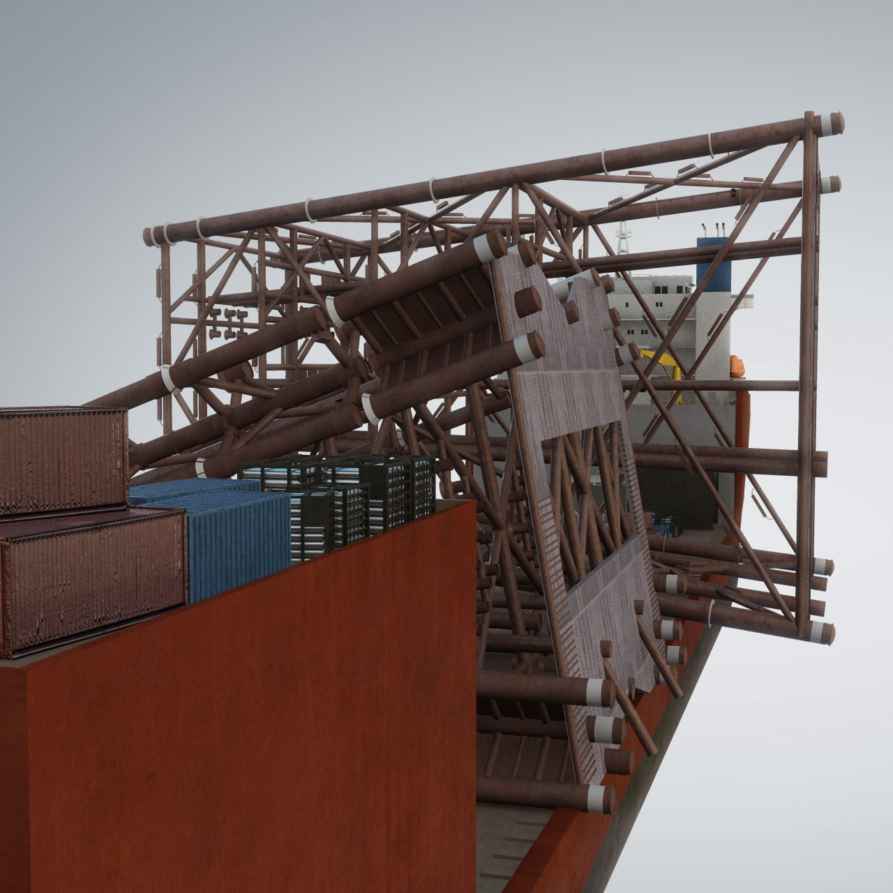 Dockwise Marine Heavy Transport Vessel 3D model_3