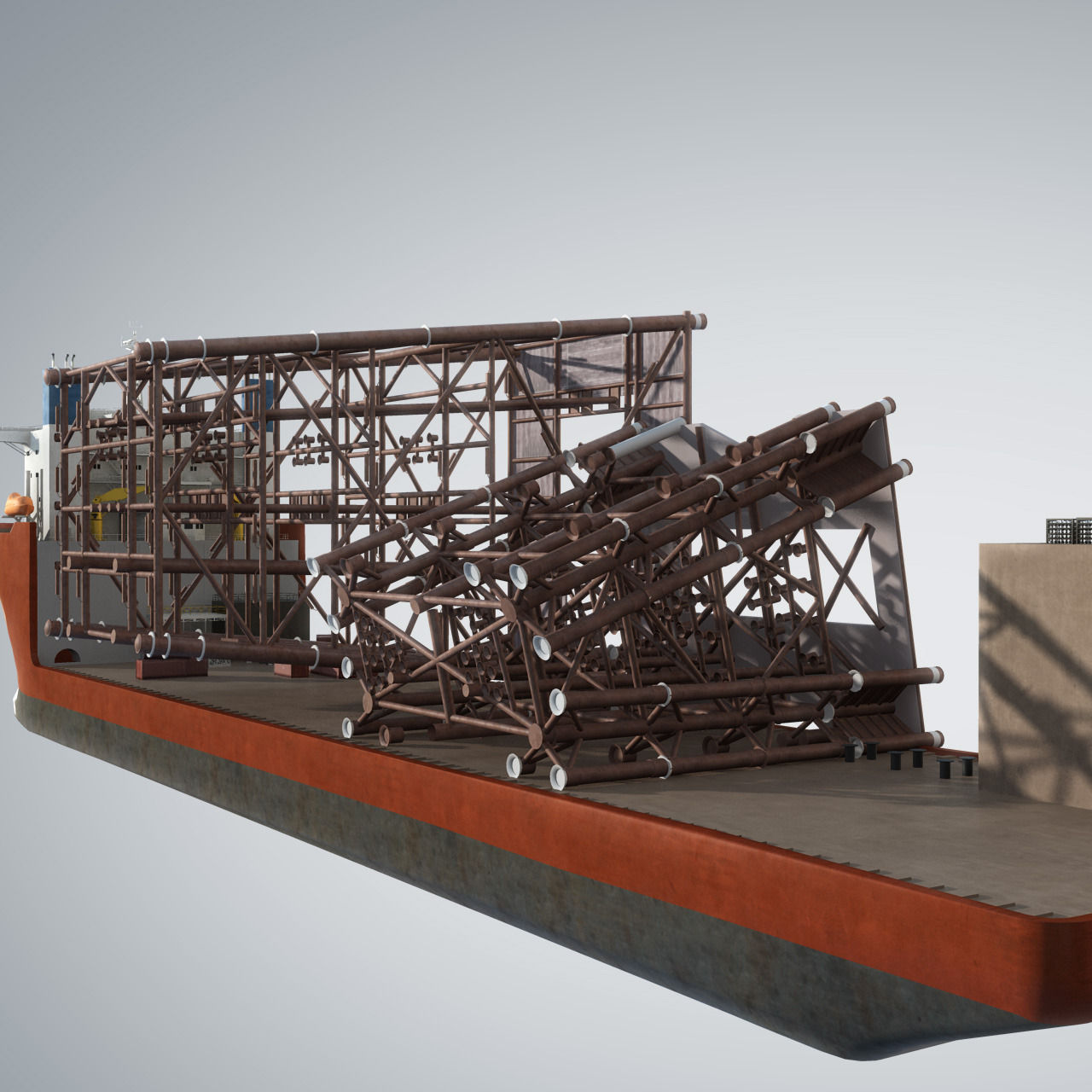 Dockwise Marine Heavy Transport Vessel 3D model_1