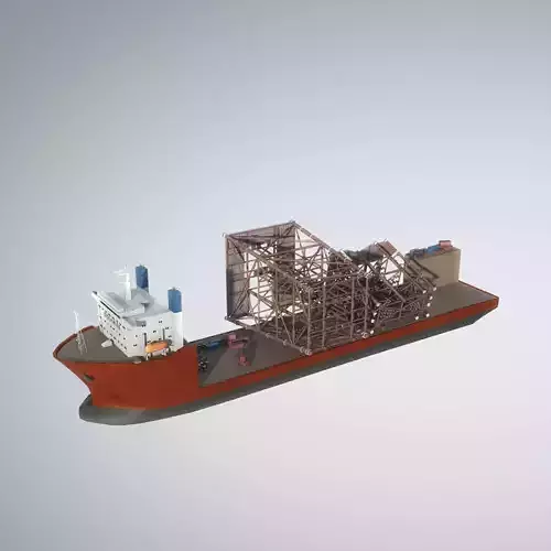 Dockwise Marine Heavy Transport Vessel 3D model