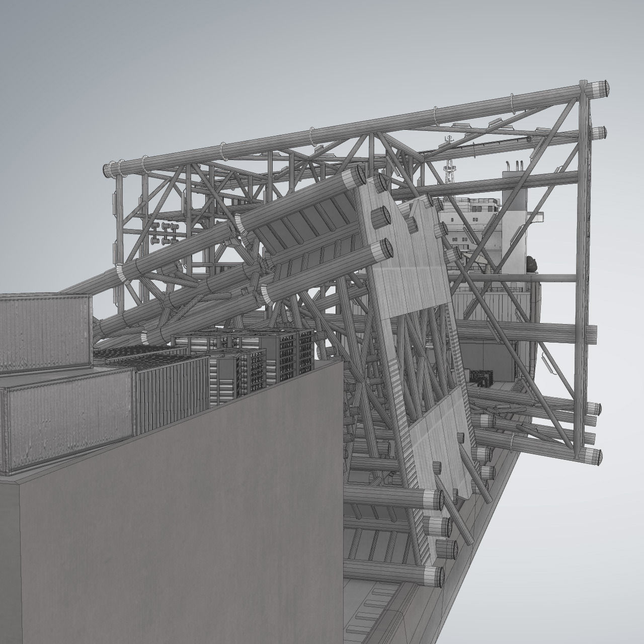 Dockwise Marine Heavy Transport Vessel 3D model_10