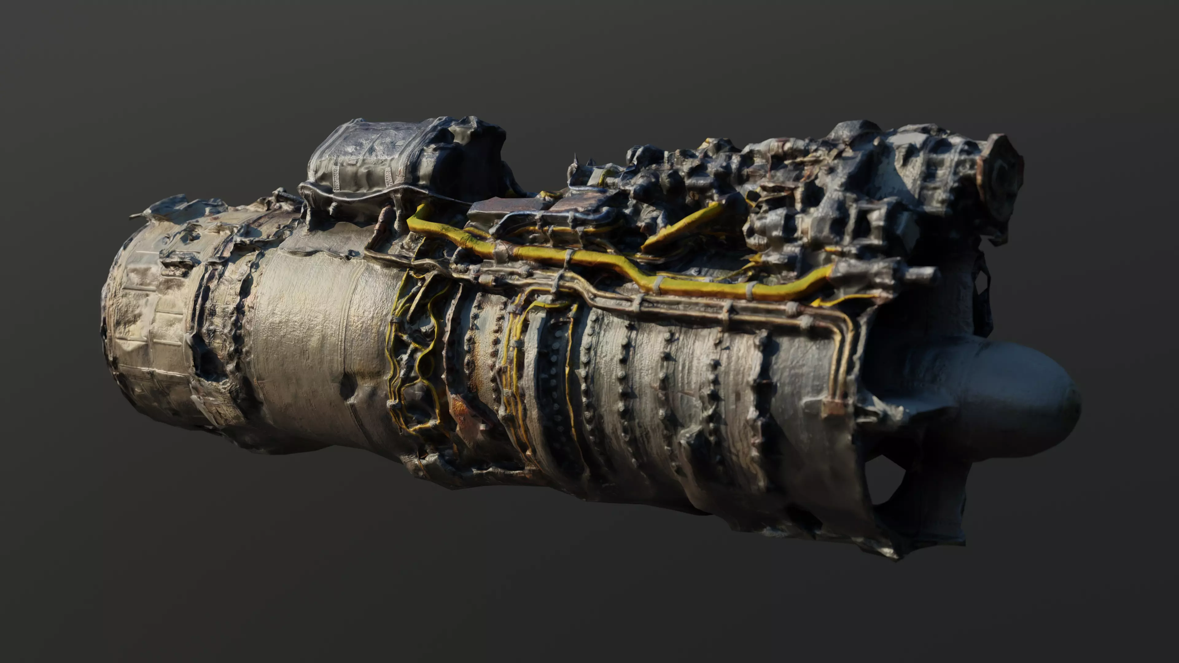Gas jet turbine 3D model