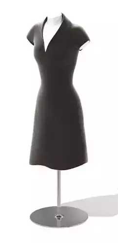 Dark Dress On A Mannequin