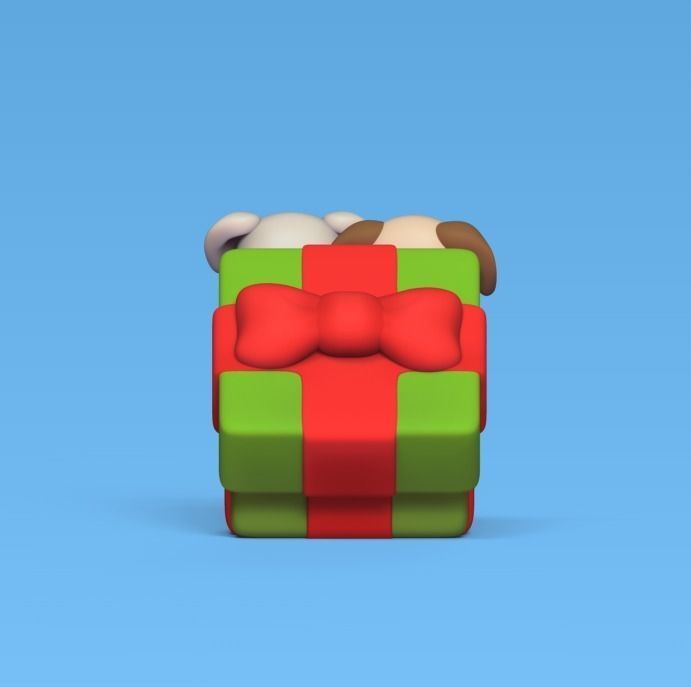 Gift Puppies 3D print model_4