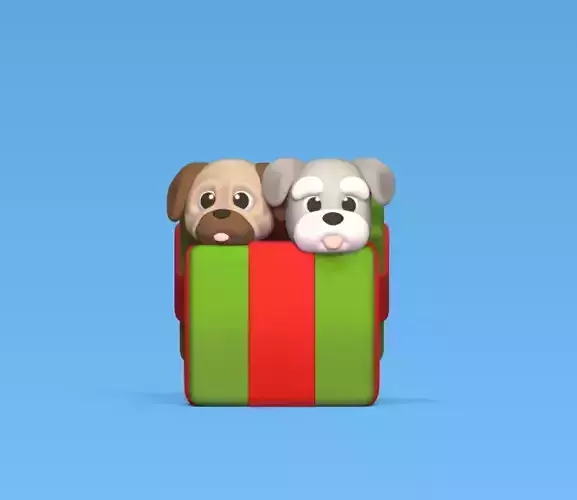 Gift Puppies 3D print model