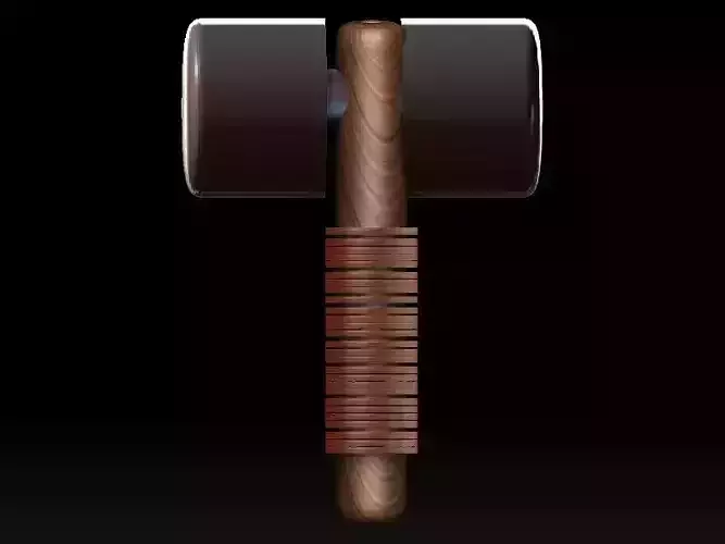 stylized fantasy battle hammer