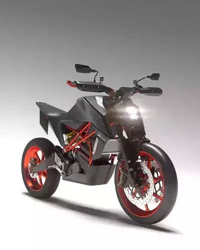 sport naked bike ev concept 3D model