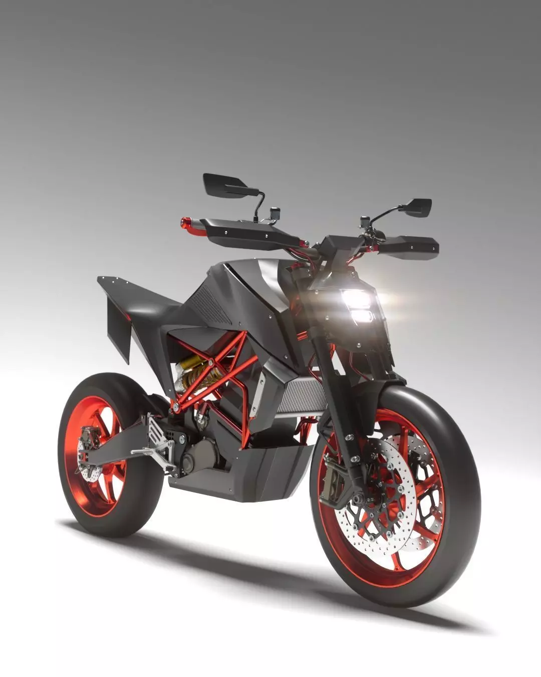 sport bike ev concept 3D model