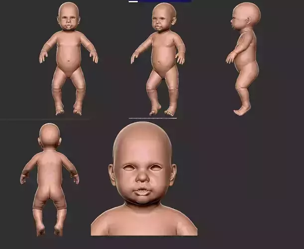Realistic Baby 3Dprint 