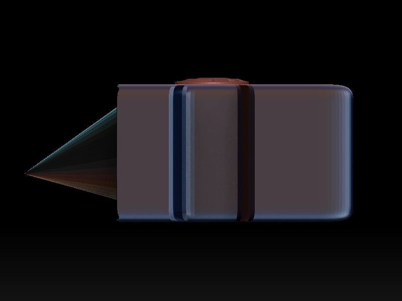 stylized fantasy battle hammer 3D model 3D model_5