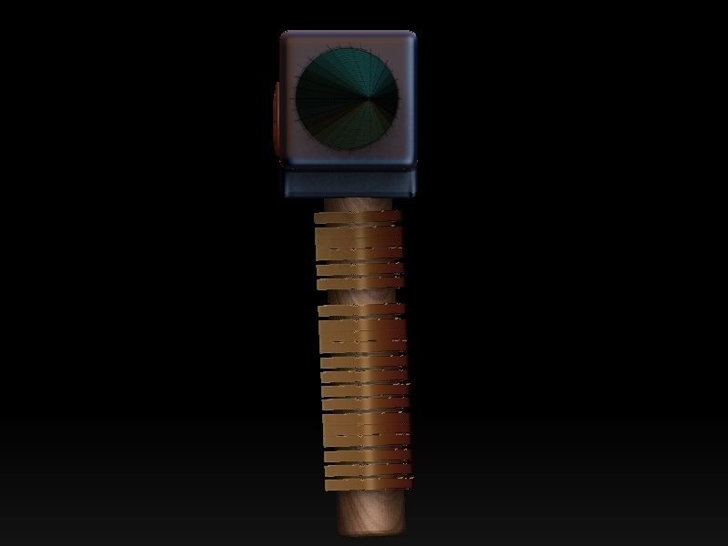 stylized fantasy battle hammer 3D model 3D model_3
