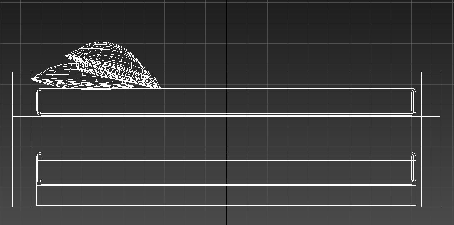 kids bed with underbed 3D model_13