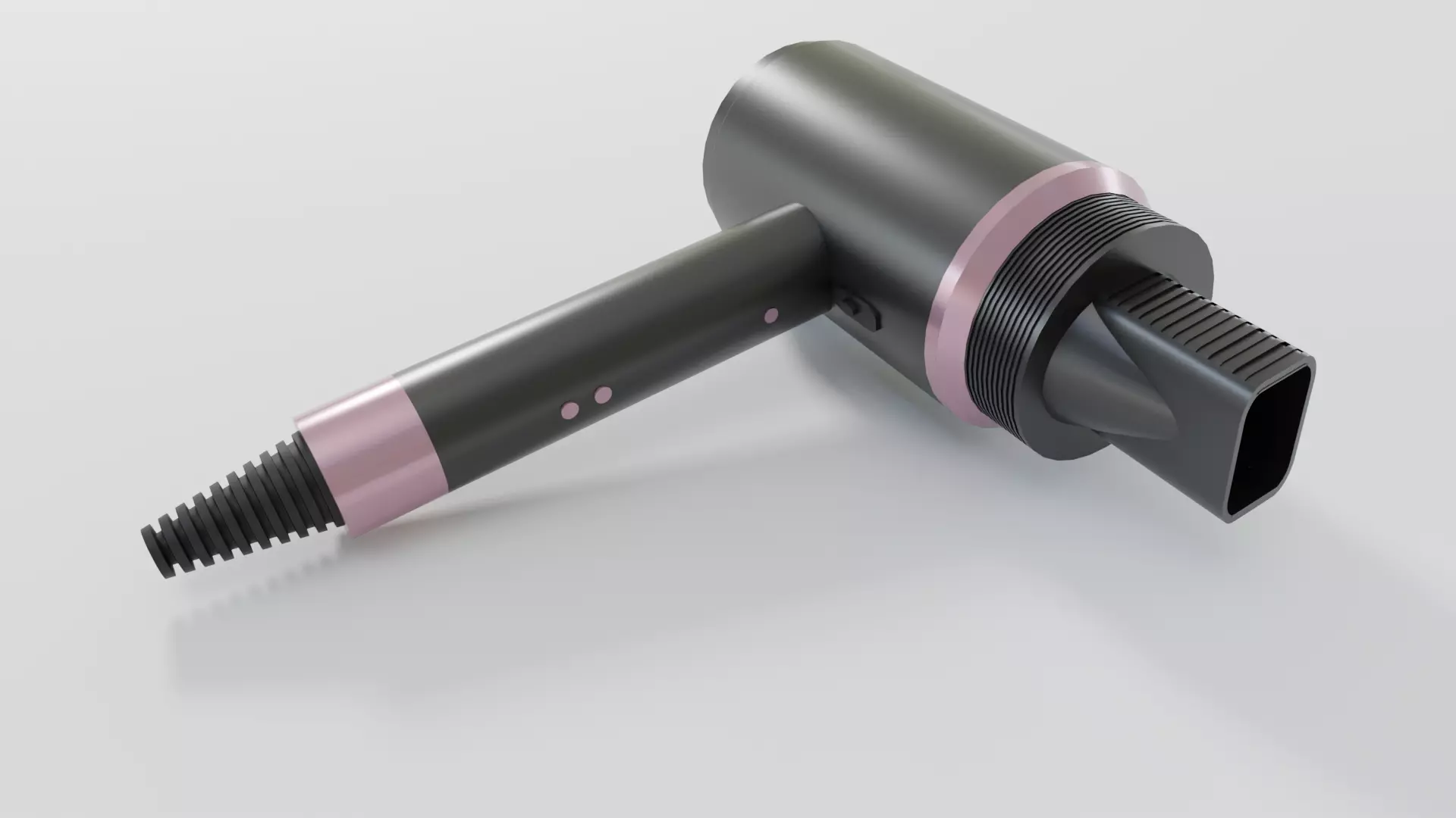 3d hair dryer machine 3D model_0
