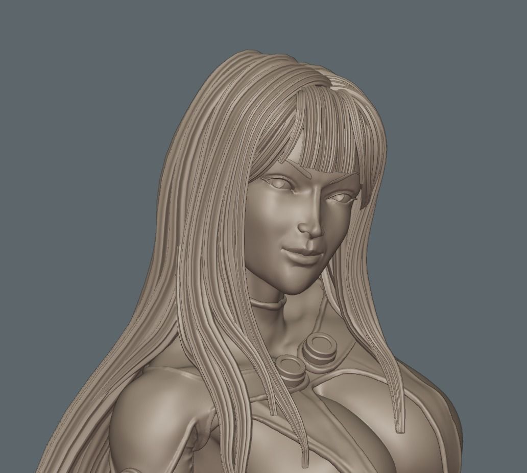 Reika Shimohira GANTZ 1to10 scale statue - STL 3d printable file 3D print model_6