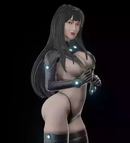 Reika Shimohira GANTZ 1to10 scale statue - STL 3d printable file 3D print model