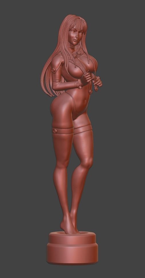 Reika Shimohira GANTZ 1to10 scale statue - STL 3d printable file 3D print model_17