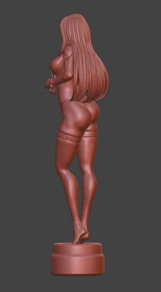 Reika Shimohira GANTZ 90 mm statue - STL 3d printable file 3D print model_16