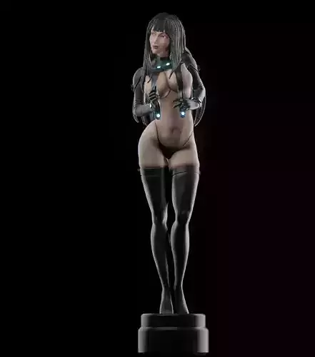 Reika Shimohira GANTZ 90 mm statue - STL 3d printable file 3D print model