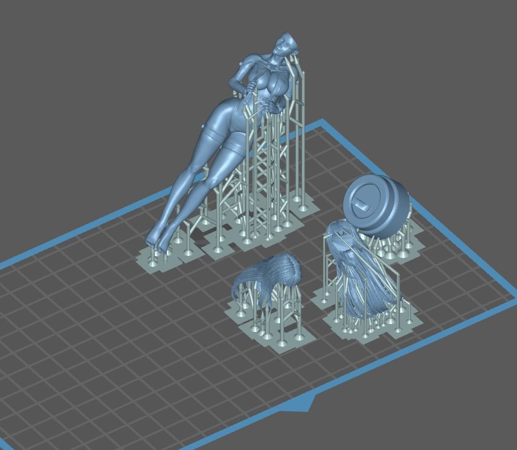 Reika Shimohira GANTZ 90 mm statue - STL 3d printable file 3D print model_14