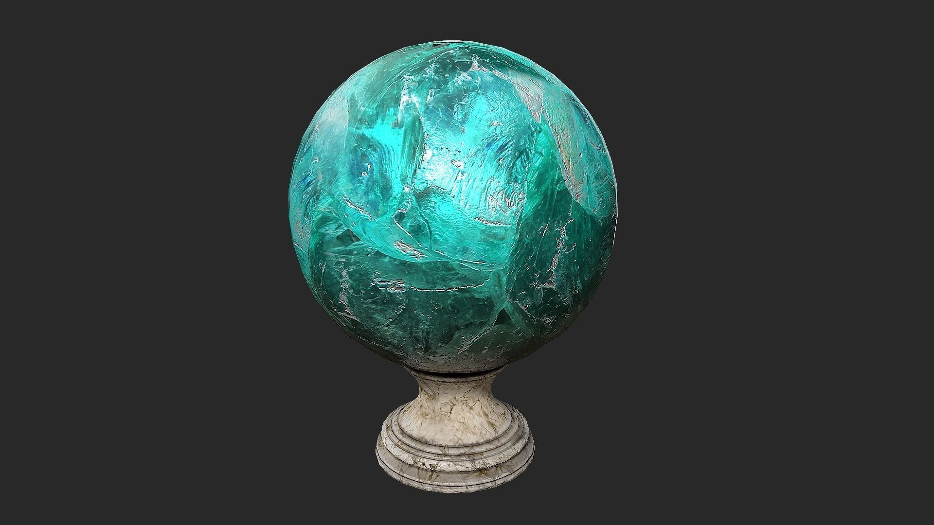 Fortune Teller Set Low-poly 3D model_7