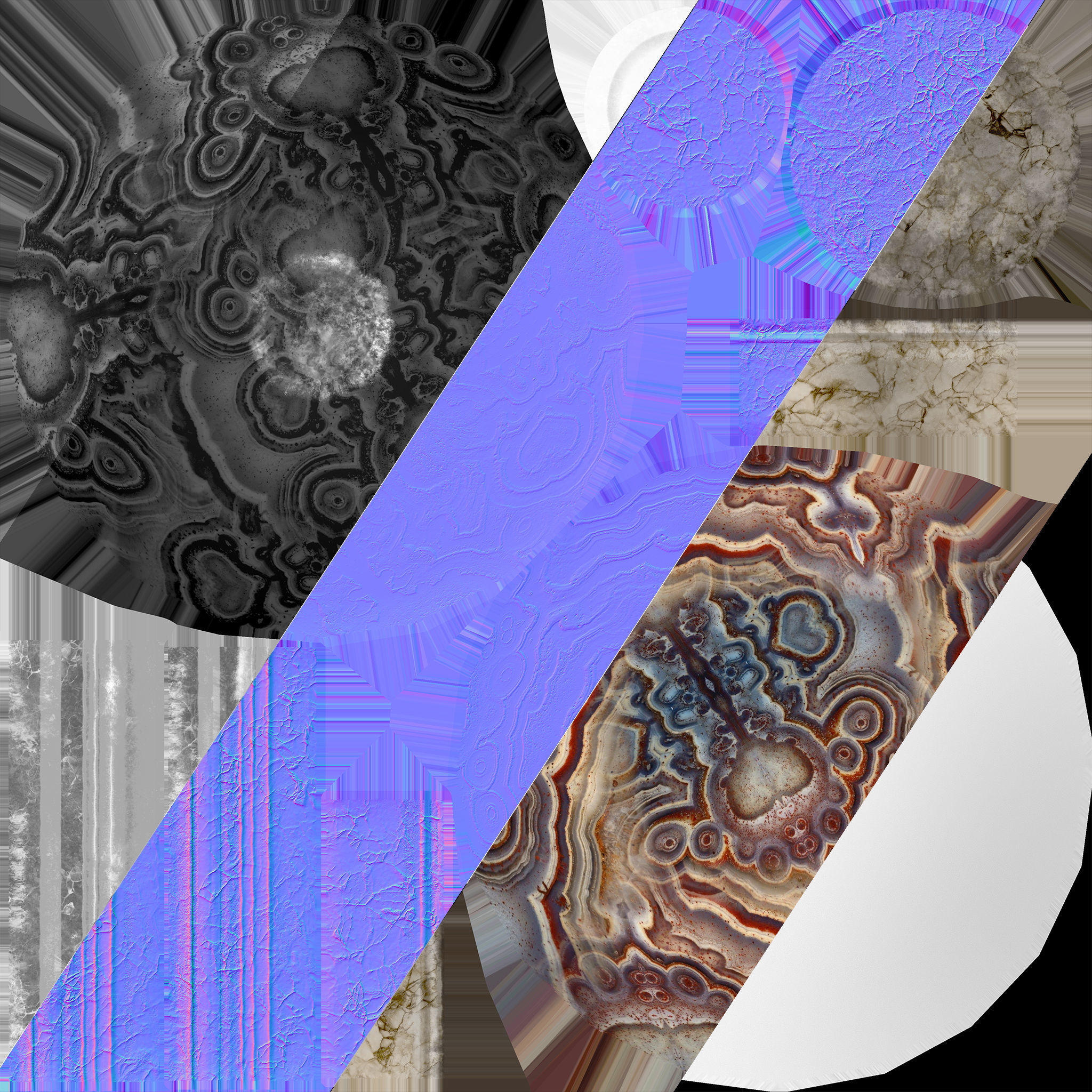 Fortune Teller Set Low-poly 3D model_16