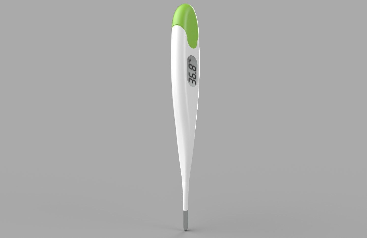 Digital Thermometer M2 Low-poly 3D model_9