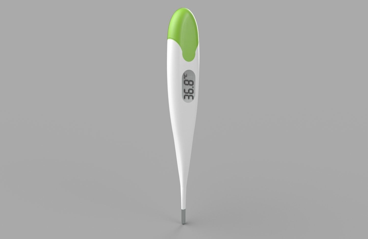 Digital Thermometer M2 Low-poly 3D model_1