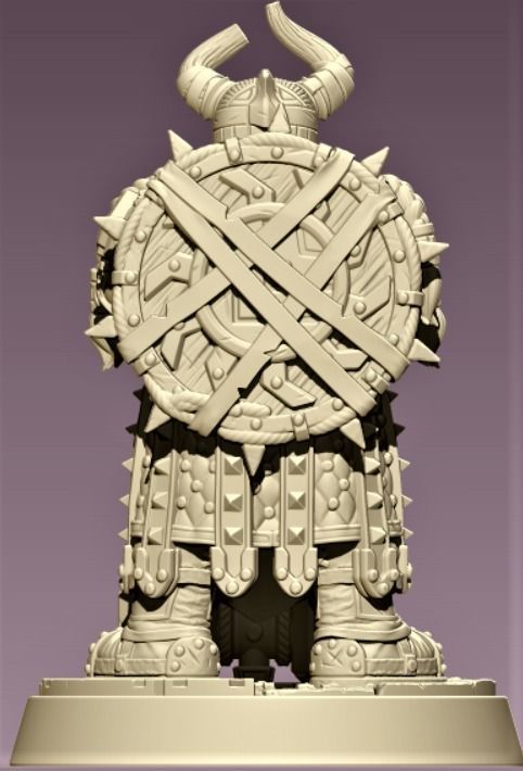 DWARF GUARD 3D print model_3