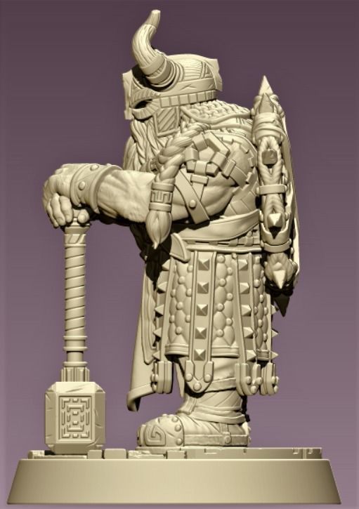 DWARF GUARD 3D print model_2