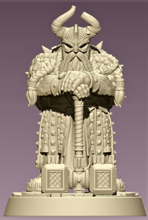 DWARF GUARD 3D print model_7