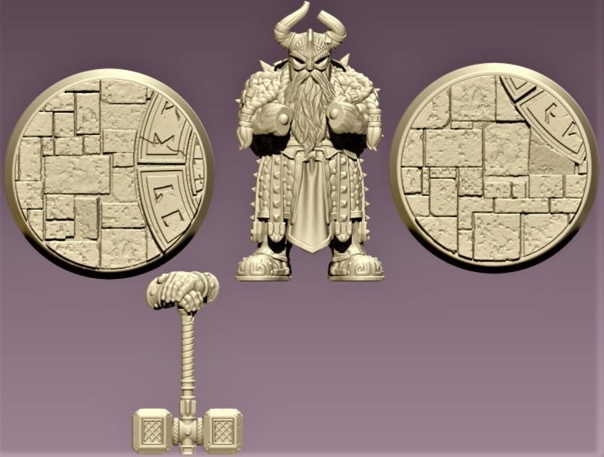 DWARF GUARD 3D print model_1