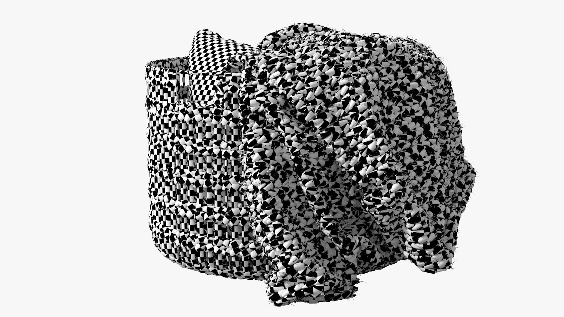 Josie Woven Basket Low-poly 3D model_19