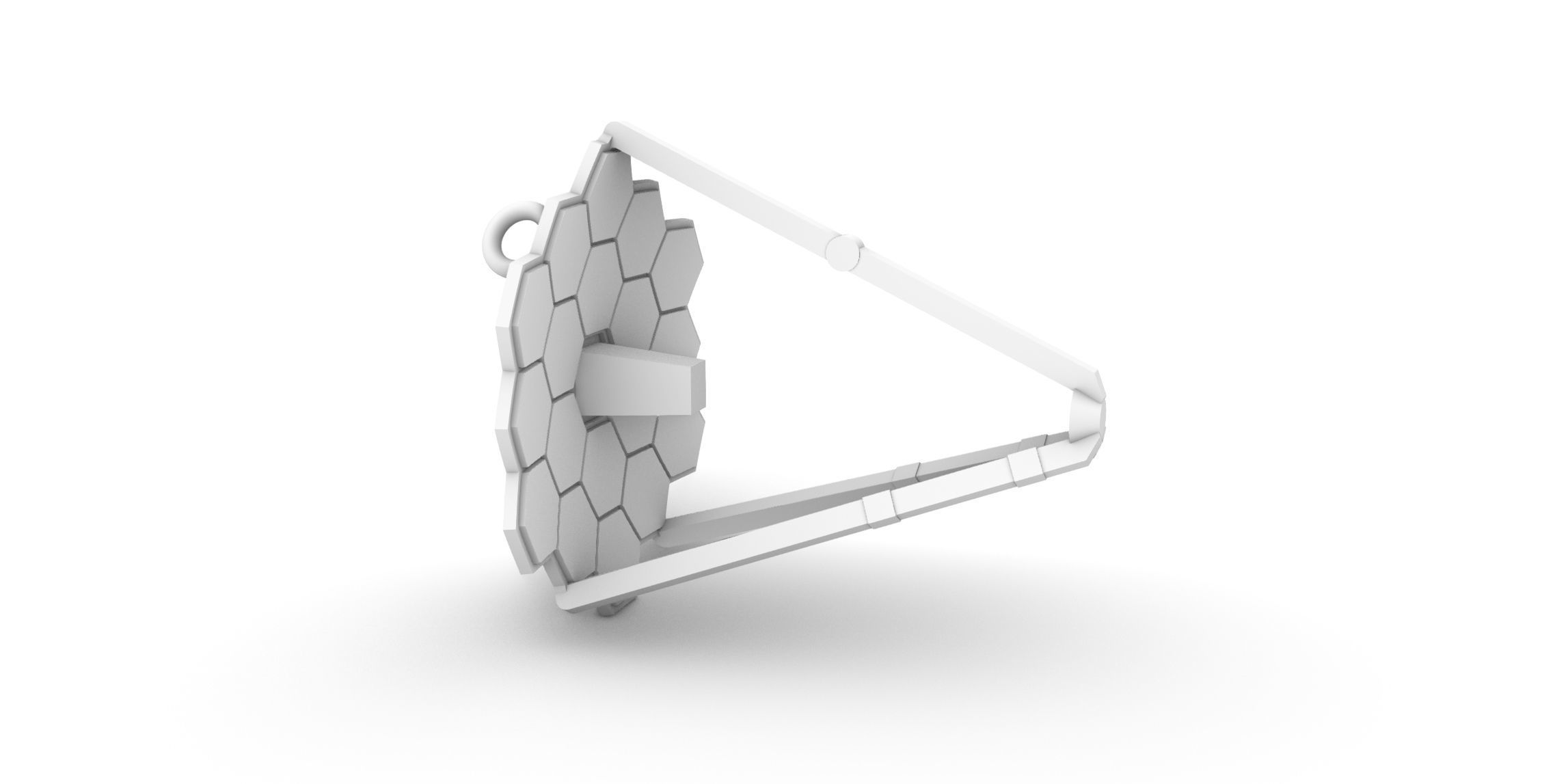 James Webb Space Telescope JWST Pendant 3D print model_3