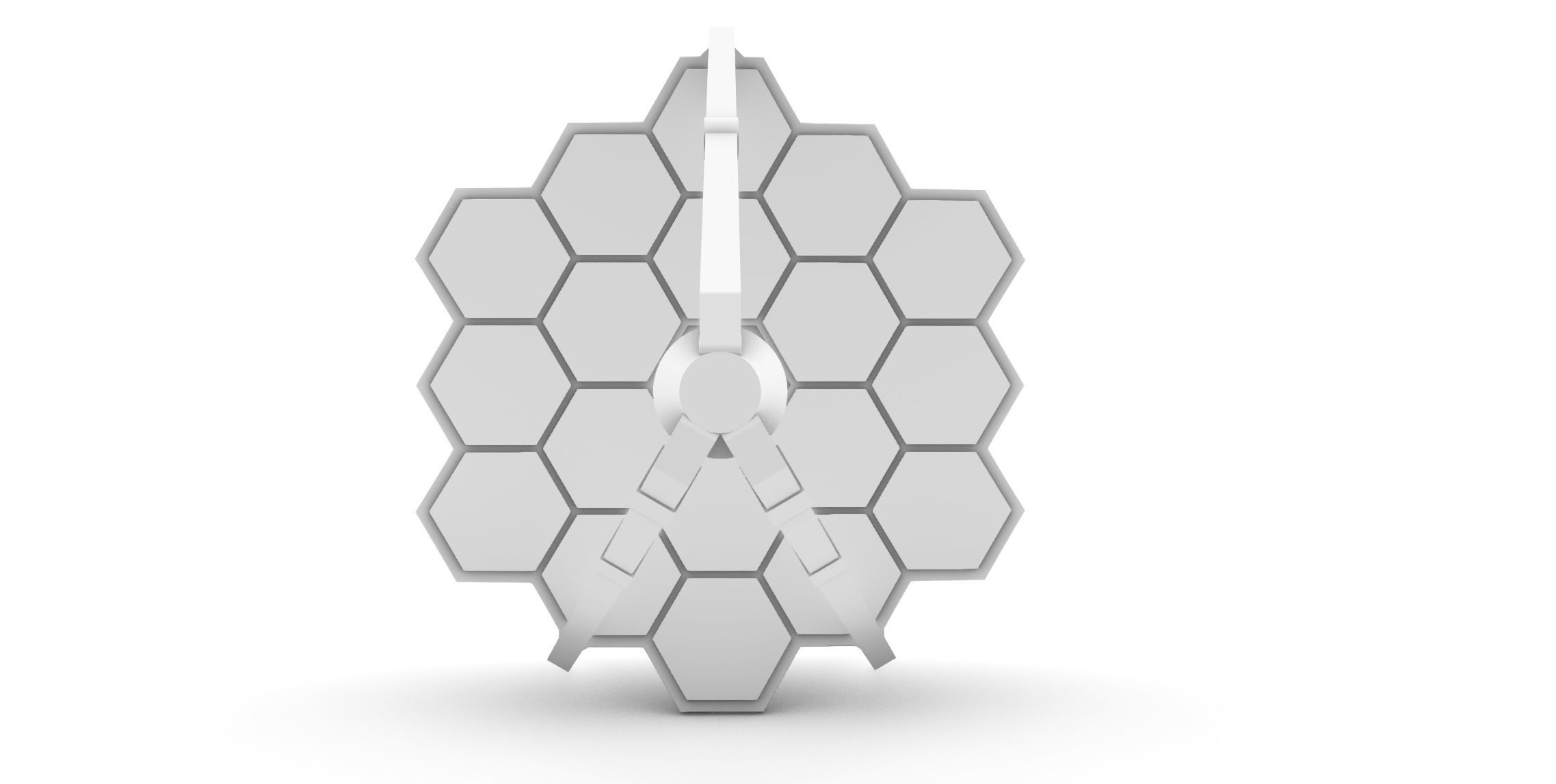 James Webb Space Telescope JWST Pendant 3D print model_7