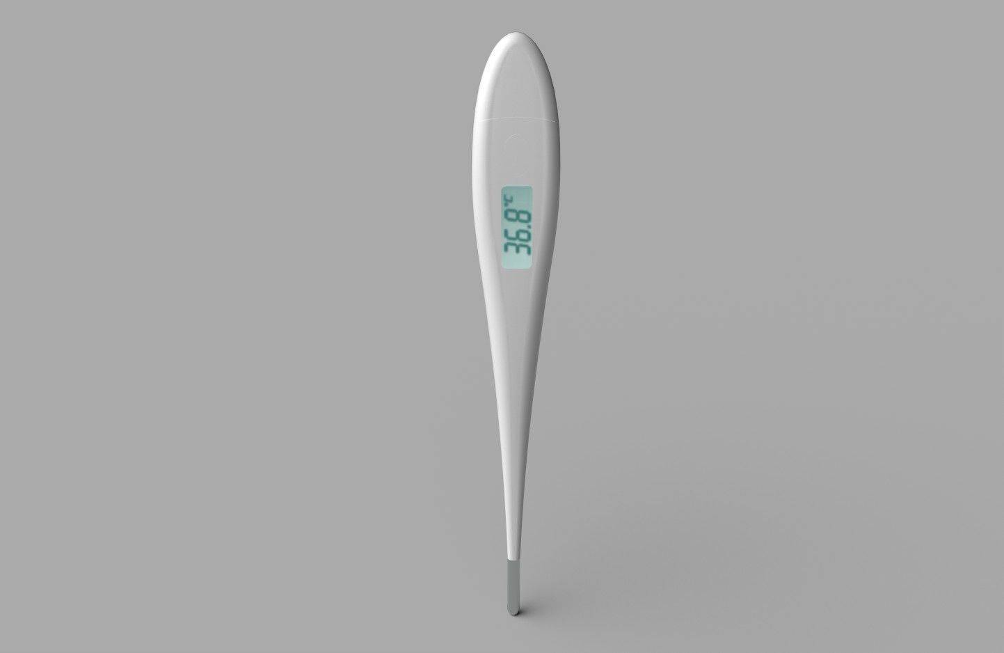 Digital Thermometer M4 Low-poly 3D model_3