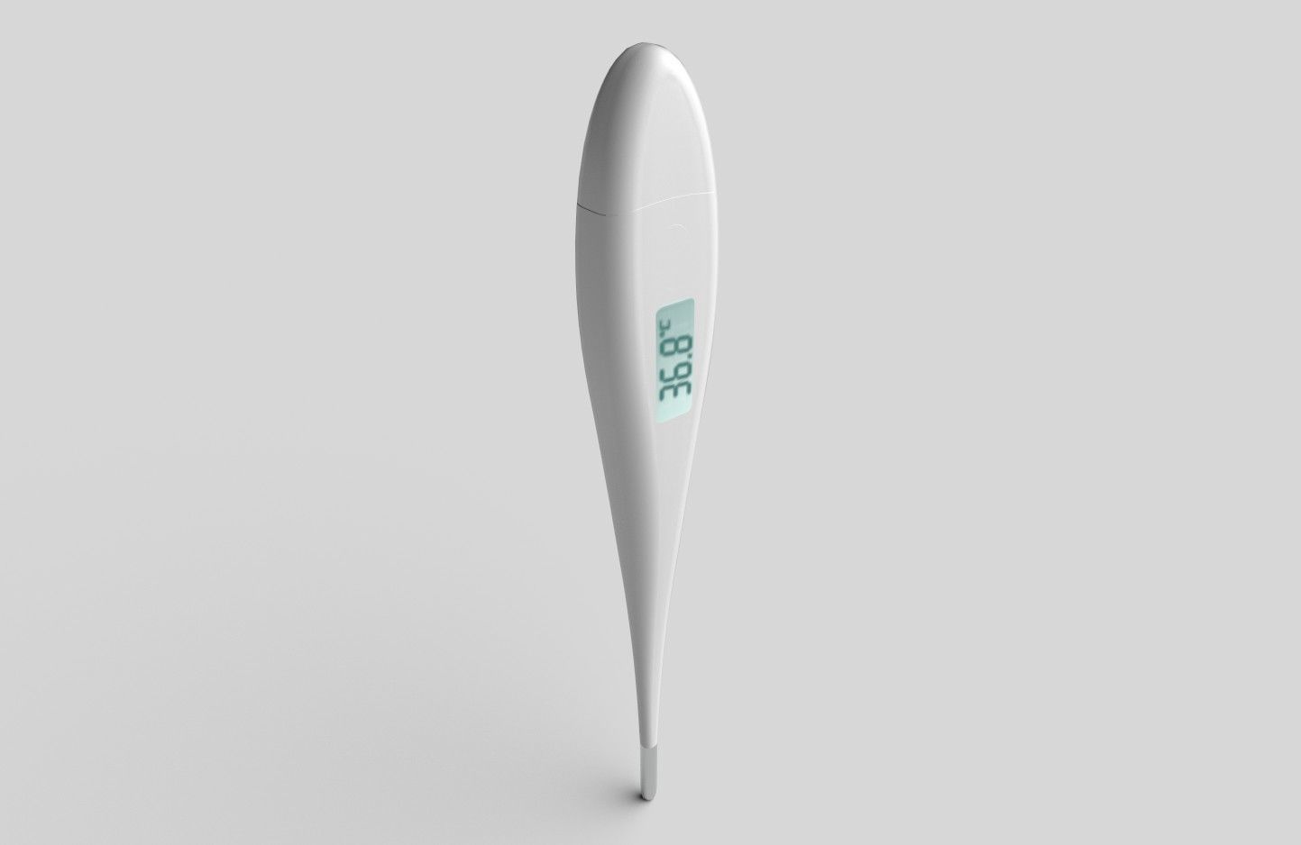 Digital Thermometer M4 Low-poly 3D model_8