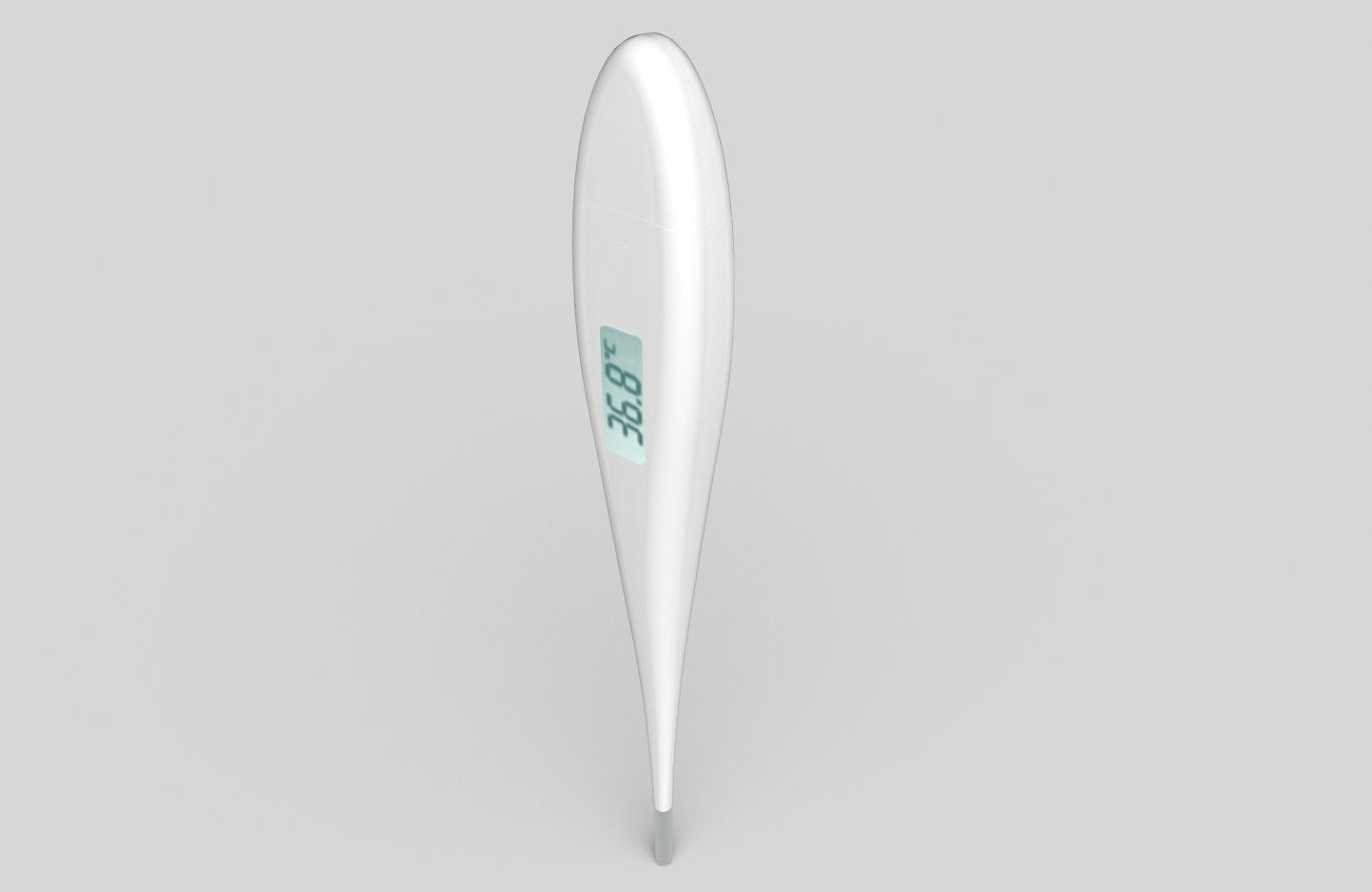 Digital Thermometer M4 Low-poly 3D model_10