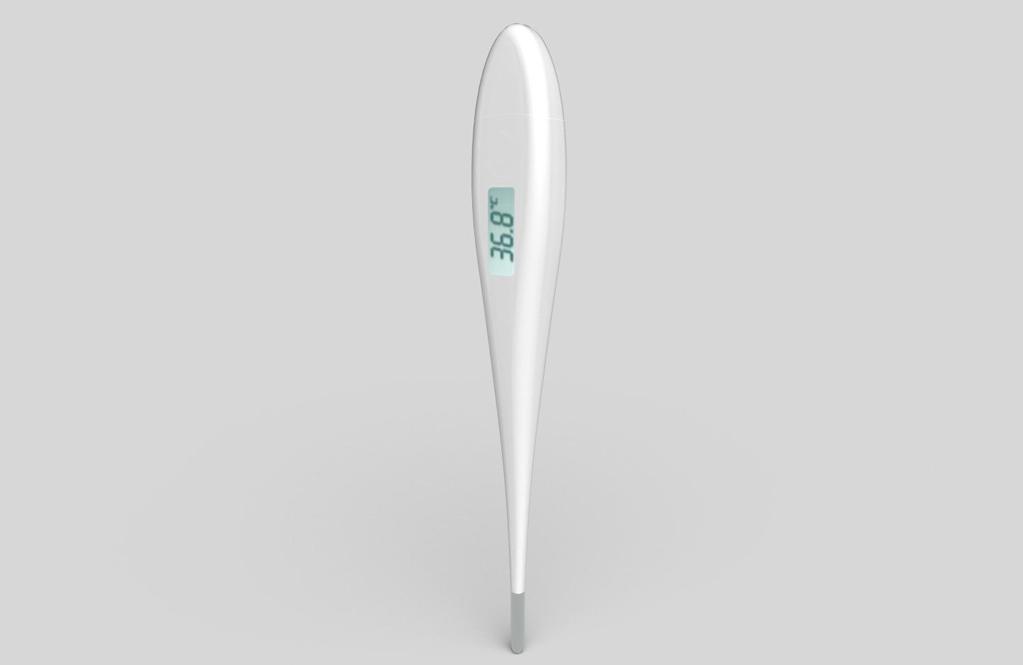 Digital Thermometer M4 Low-poly 3D model_11