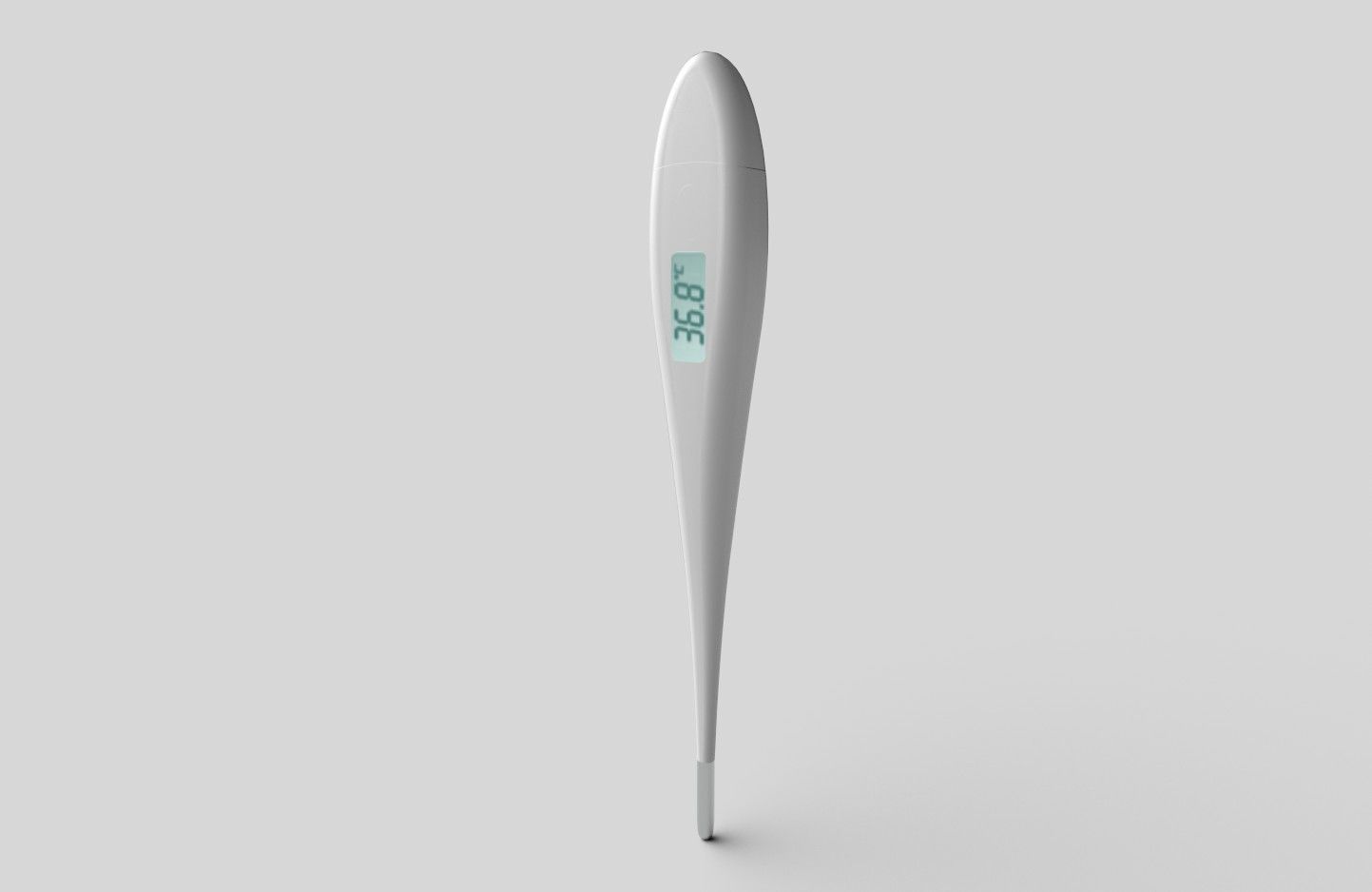 Digital Thermometer M4 Low-poly 3D model_1