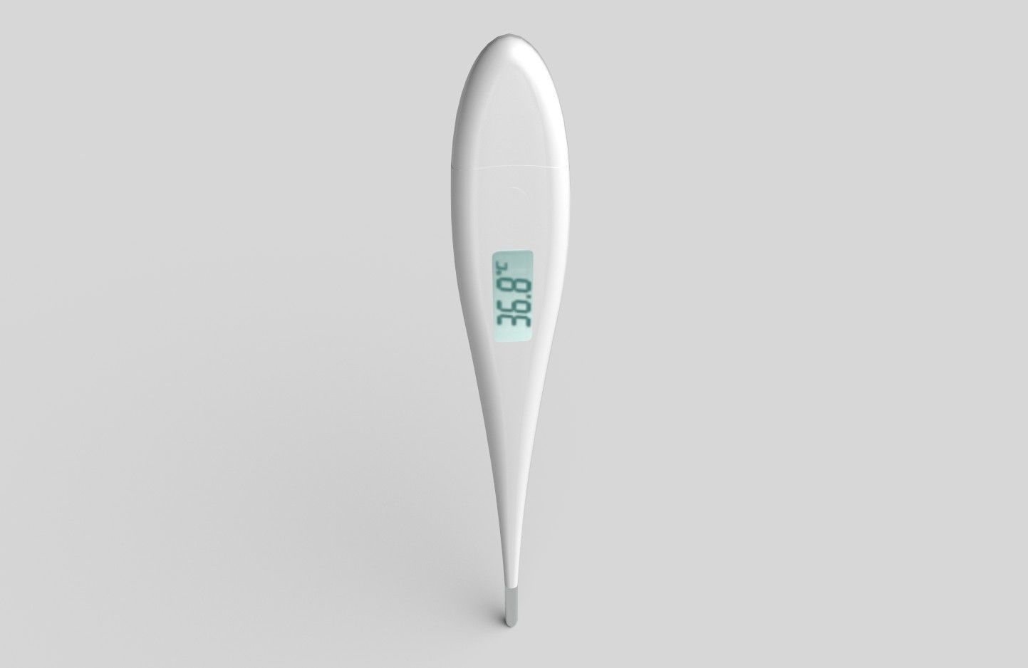Digital Thermometer M4 Low-poly 3D model_9