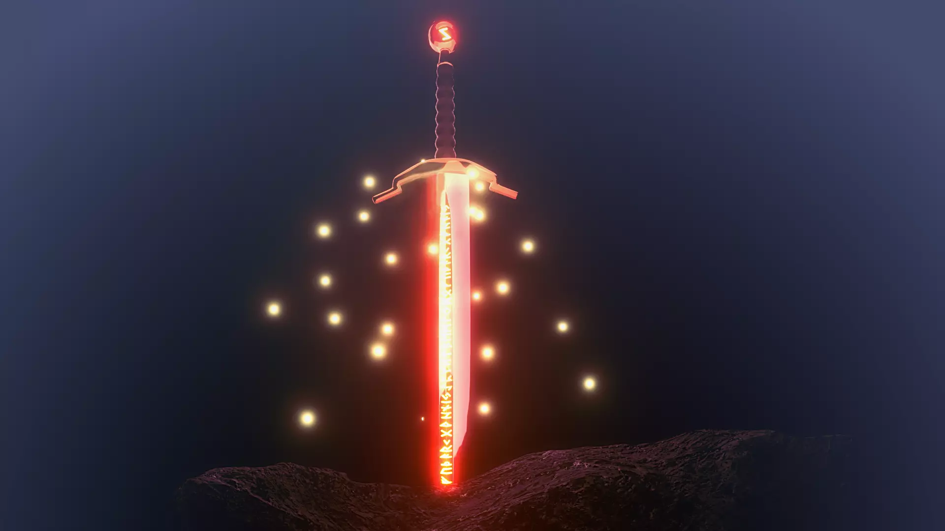 Sword Cave 3D model_0
