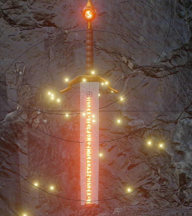 Sword Cave 3D model_13