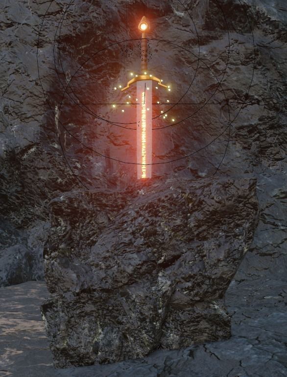 Sword Cave 3D model_15