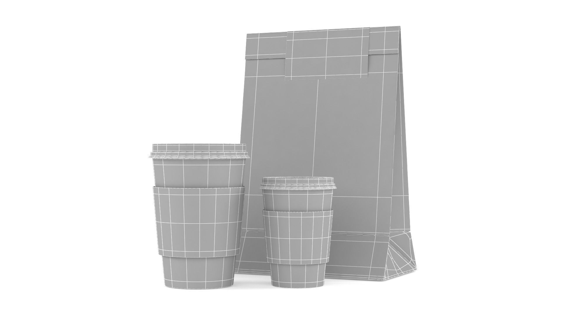Black Coffee Cup 3D model_7
