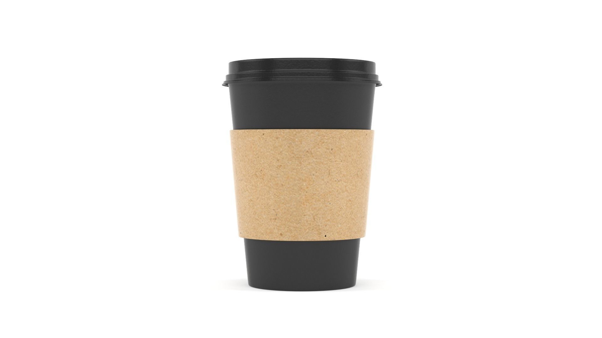 Black Coffee Cup 3D model_5