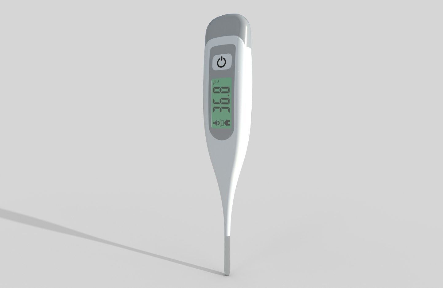 Digital Thermometer M5 Low-poly 3D model_21