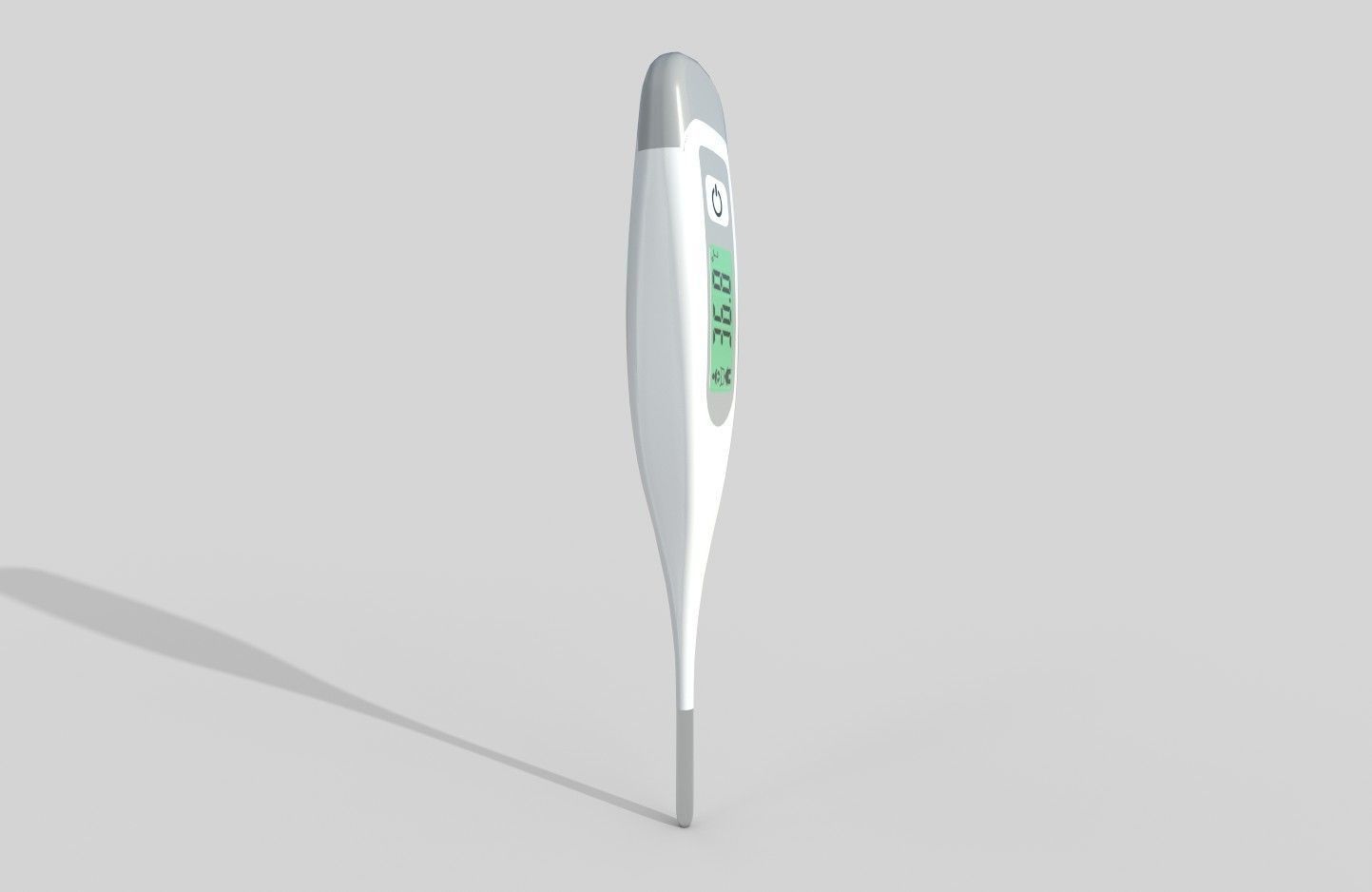 Digital Thermometer M5 Low-poly 3D model_10