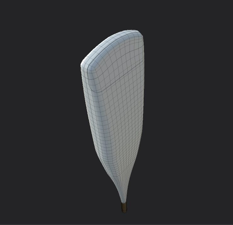 Digital Thermometer M8 Low-poly 3D model_12