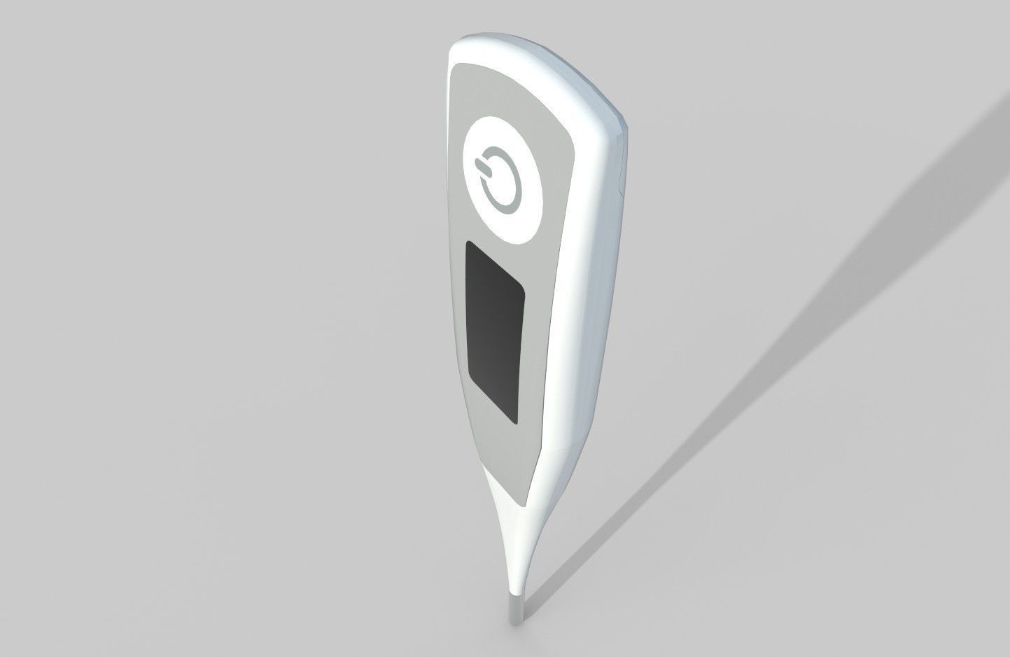 Digital Thermometer M8 Low-poly 3D model_27