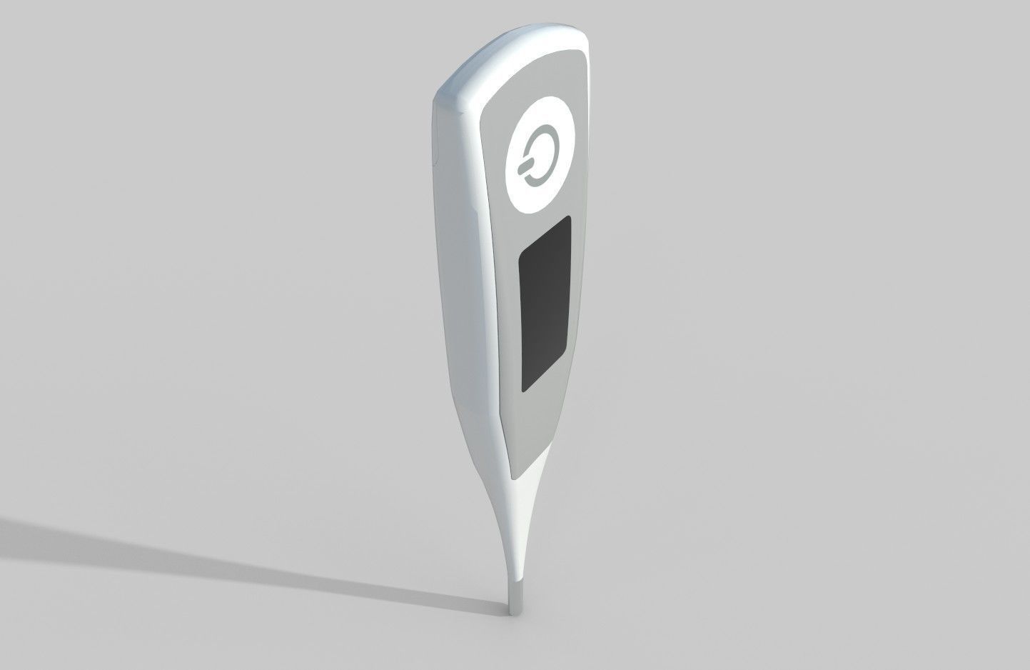 Digital Thermometer M8 Low-poly 3D model_26
